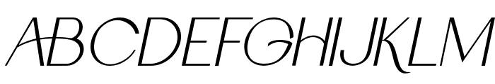 Logate-Italic Font UPPERCASE