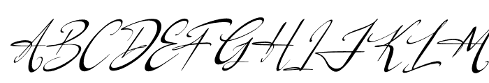 Logically Signature Italic Font UPPERCASE