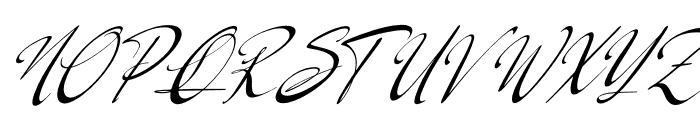 Logically Signature Italic Font UPPERCASE