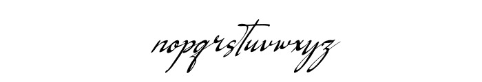 Logically Signature Italic Font LOWERCASE