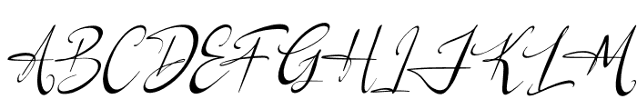 Logically Signature Font UPPERCASE