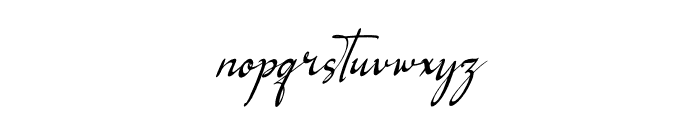 Logically Signature Font LOWERCASE