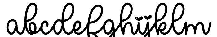 Login Love Font LOWERCASE