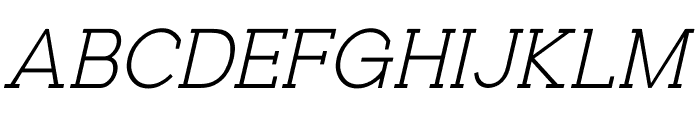 Logud Extra Light Italic Font UPPERCASE