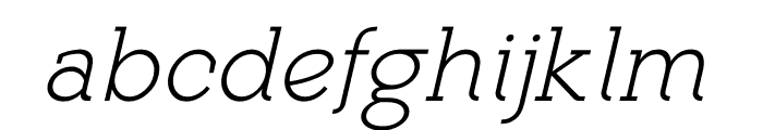 Logud Extra Light Italic Font LOWERCASE