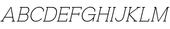 Logud Thin Italic Font UPPERCASE