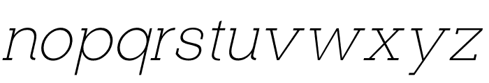 Logud Thin Italic Font LOWERCASE