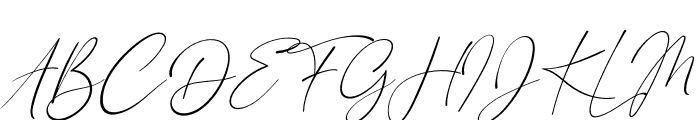 London Signature Italic Font UPPERCASE