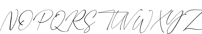 London Signature Italic Font UPPERCASE
