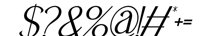 Lonella Italic Font OTHER CHARS