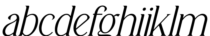 Lonella Italic Font LOWERCASE