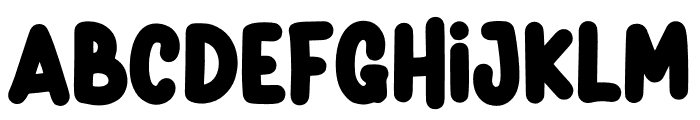 Lonely Dripping Reguler Font LOWERCASE