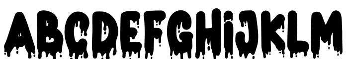 Lonely Dripping Font UPPERCASE