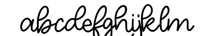 LonelyGirl-Regular Font LOWERCASE