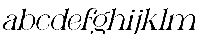 Lonety Italic Font LOWERCASE
