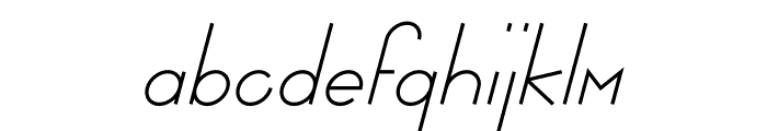 Longuer Black Italic Font LOWERCASE