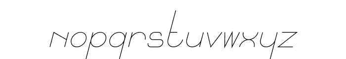 Longuer Italic Font LOWERCASE