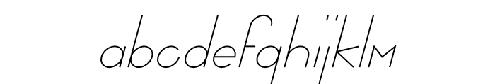 Longuer Semibold Italic Font LOWERCASE