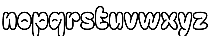 Looks Happy - Outline Font LOWERCASE