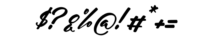 Lophetan Glokity Italic Font OTHER CHARS