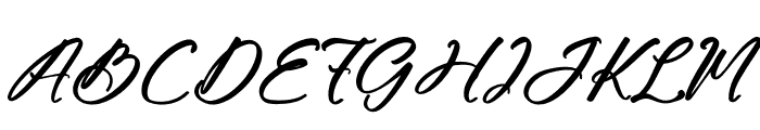 Lophetan Glokity Italic Font UPPERCASE