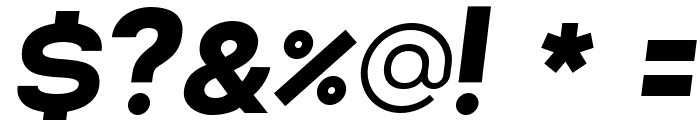 Lorano Black Italic Font OTHER CHARS