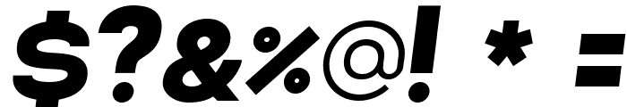 Lorano ExtraBlack Italic Font OTHER CHARS