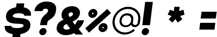 Lorano-ExtraBlackItalic Font OTHER CHARS