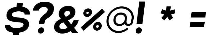 Lorano ExtraBold Italic Font OTHER CHARS