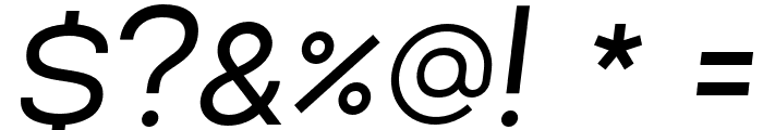 Lorano-Italic Font OTHER CHARS