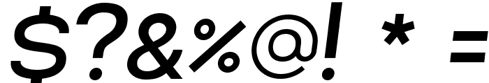 Lorano Medium Italic Font OTHER CHARS