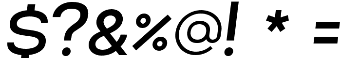 Lorano-MediumItalic Font OTHER CHARS
