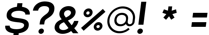 Lorano SemiBold Italic Font OTHER CHARS