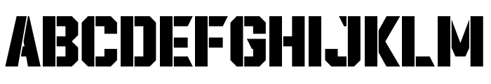 Lordcorps Stencil Font LOWERCASE
