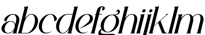 Lordex Italic Font LOWERCASE