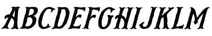 Lordshill Distressed Italic Font UPPERCASE