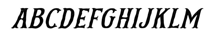 Lordshill Distressed Italic Font LOWERCASE