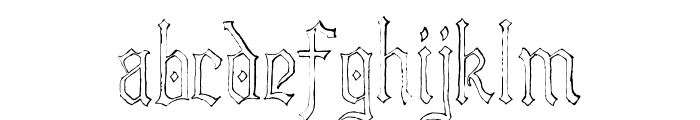 Lore Nokturnia Hollow Font LOWERCASE