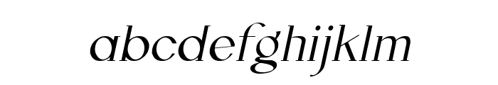Lorean Italic Font LOWERCASE