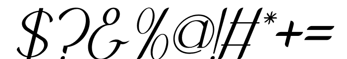 Loreaty Italic Font OTHER CHARS