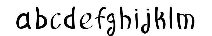 LostKey-Regular Font LOWERCASE