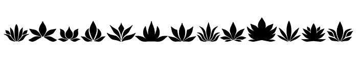 Lotus Flower Font LOWERCASE