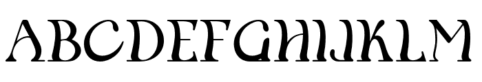 Louvenia-Regular Font UPPERCASE
