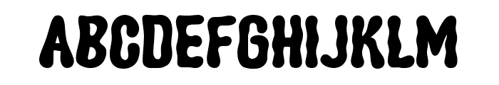 Louvey Brown Regular Font LOWERCASE