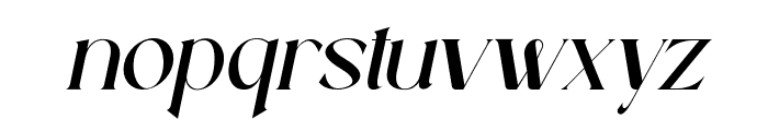 Lovage-Italic Font LOWERCASE