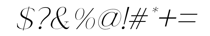 Lovalina Italic Font OTHER CHARS