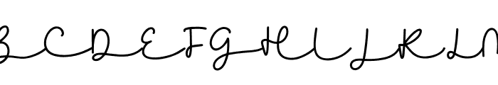Love Around You Script Font UPPERCASE