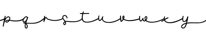 Love Around You Script Font LOWERCASE