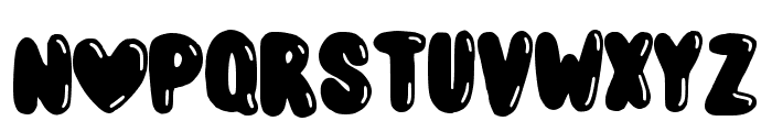 Love Balloon Regular Font UPPERCASE