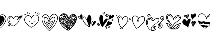 Love Cha Illustration Regular Font LOWERCASE